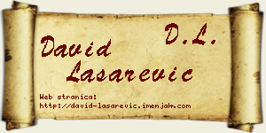 David Lašarević vizit kartica